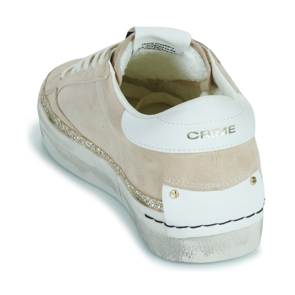 Women's Sneakers Crime London Beige