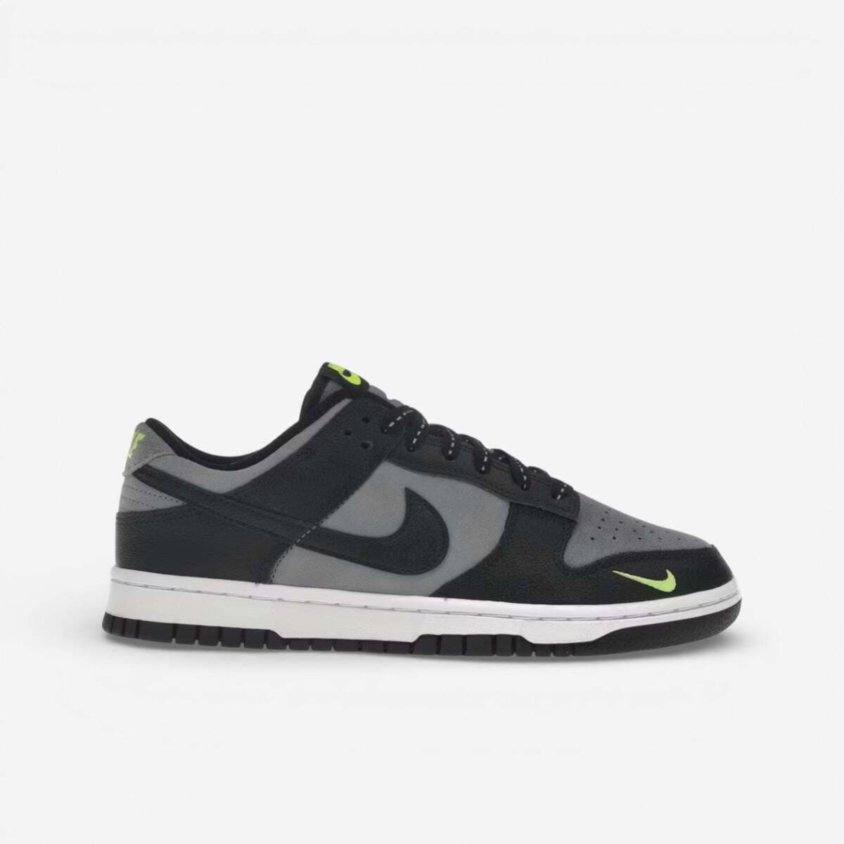 Xαμηλά Sneakers Nike Dunk Low Black Cool Grey Volt Mini Swoosh