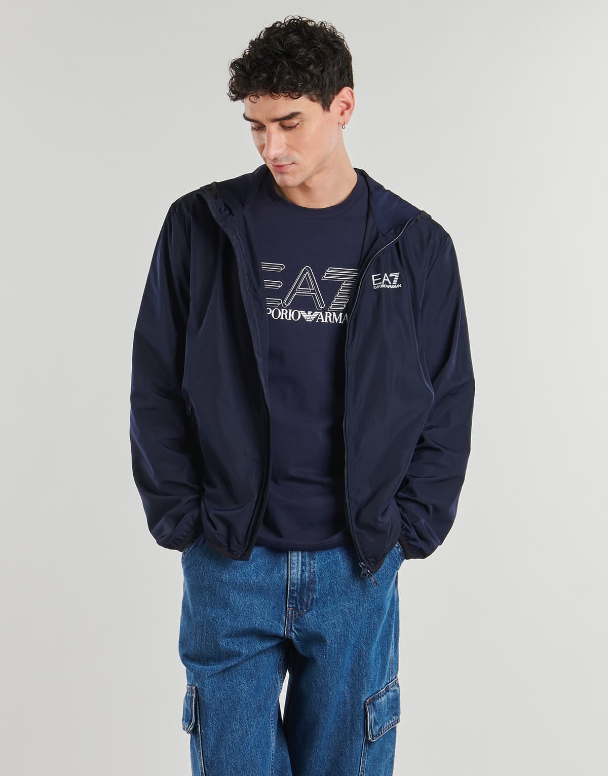 Men's Jackets EA7 Blue
