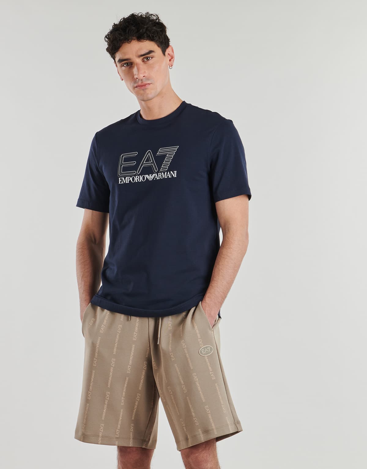 Men's T-Shirts EA7 Blue
