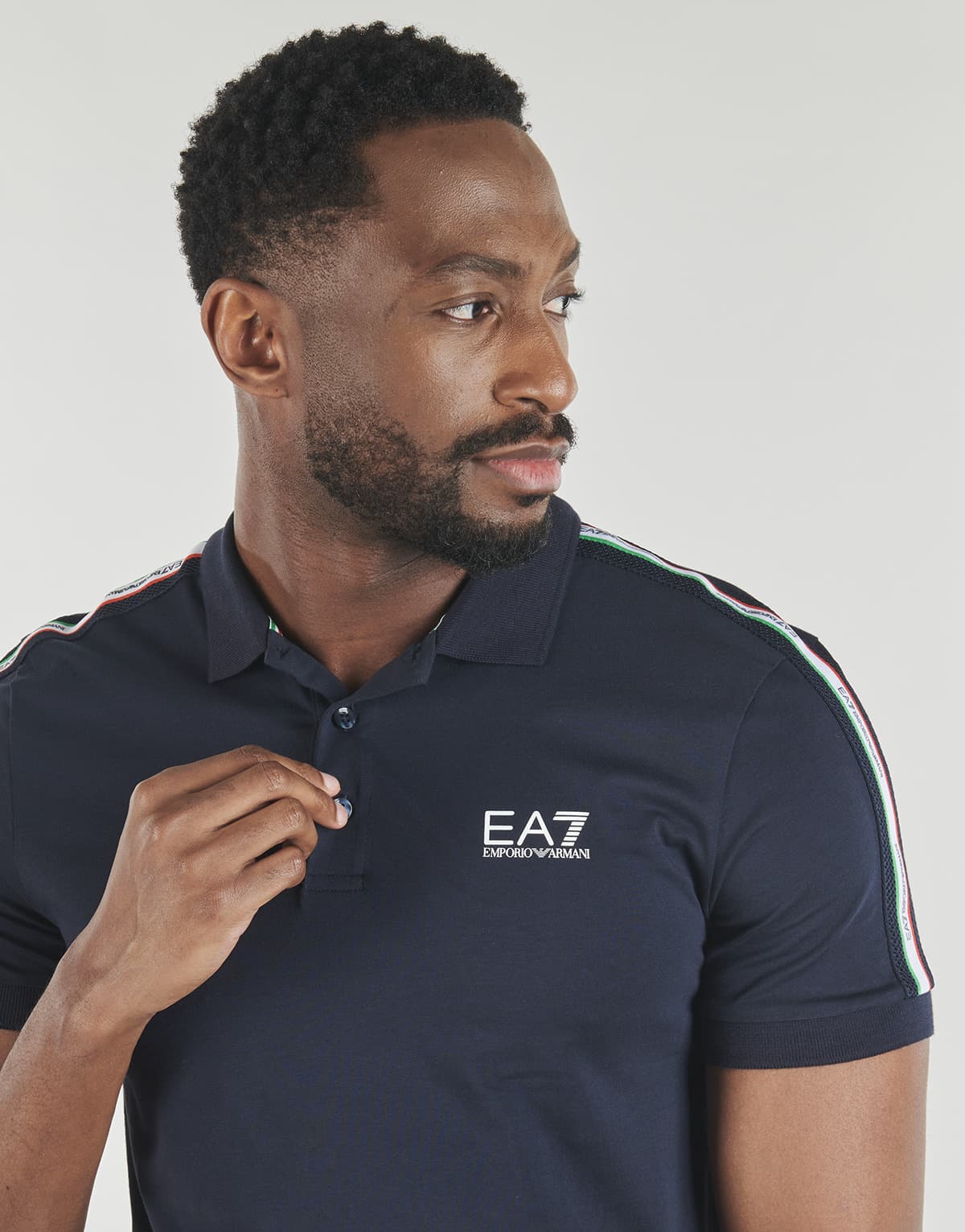 Men's Polo Shirts EA7 Blue