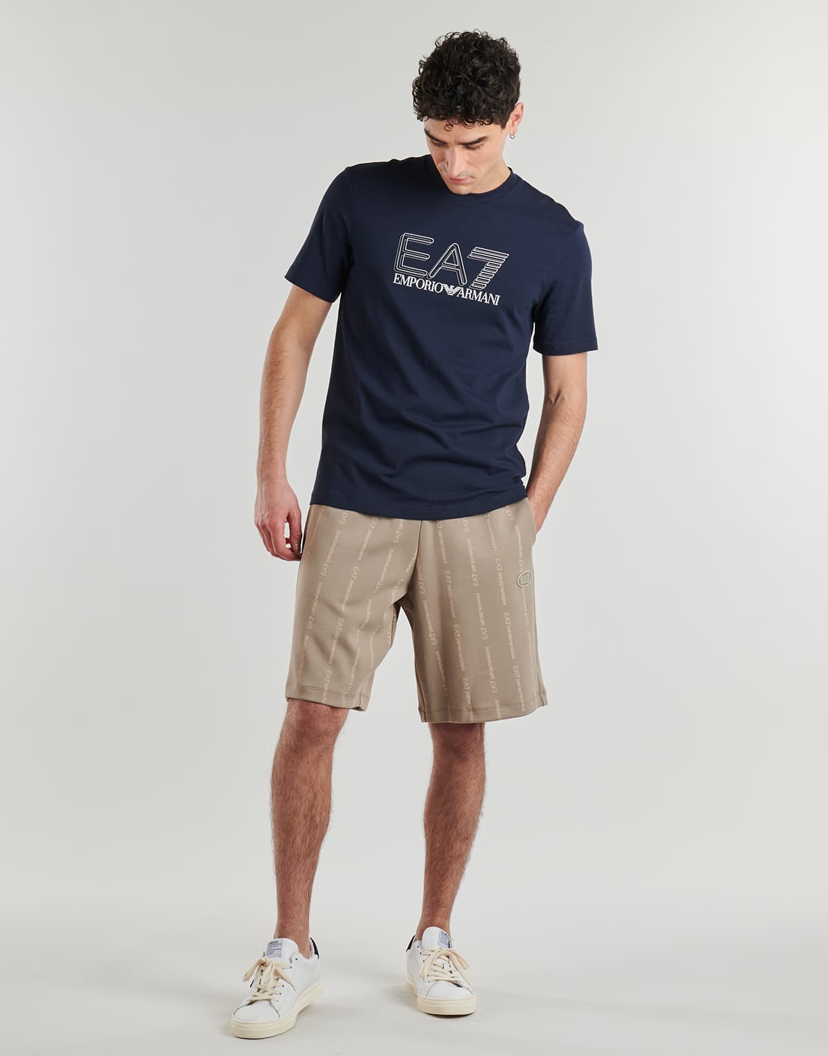 Men's Shorts EA7 Beige