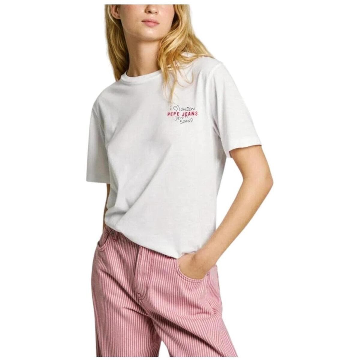 Women's T-Shirts Pepe Jeans White