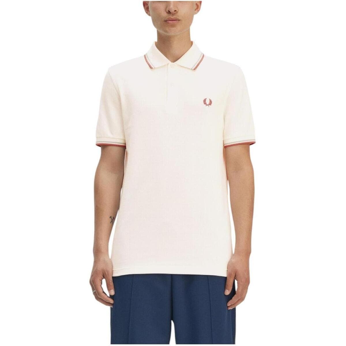 Men's Polo Shirts Fred Perry White