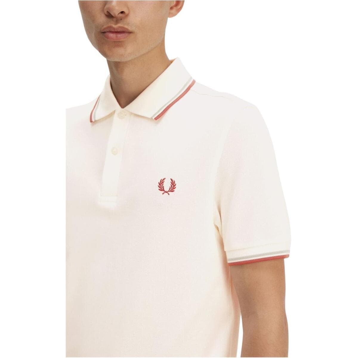Men's Polo Shirts Fred Perry White