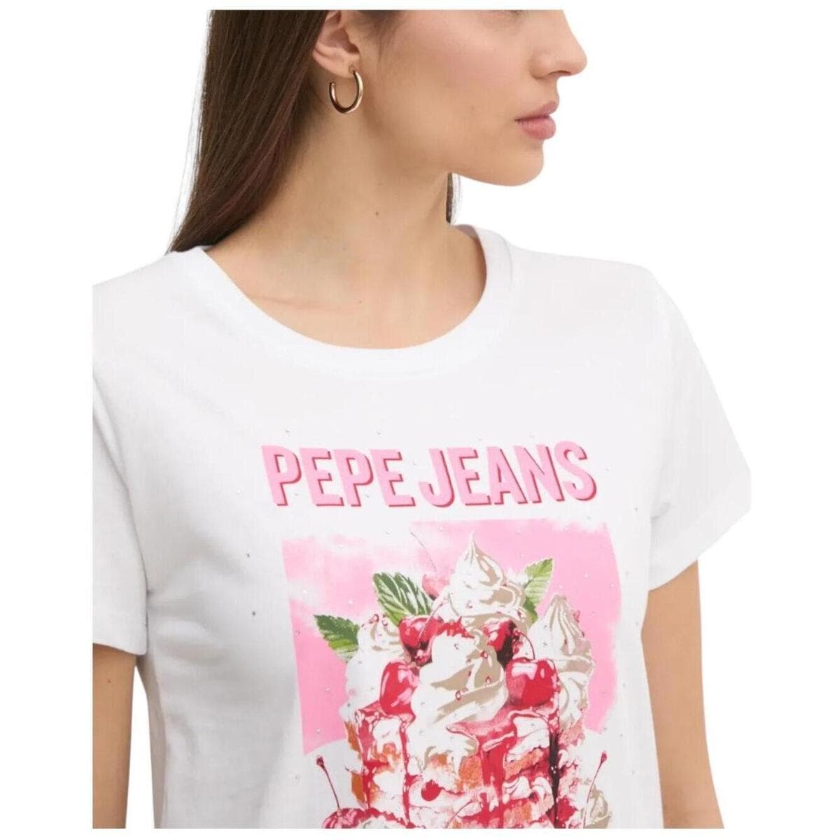 Women's T-Shirts Pepe Jeans White