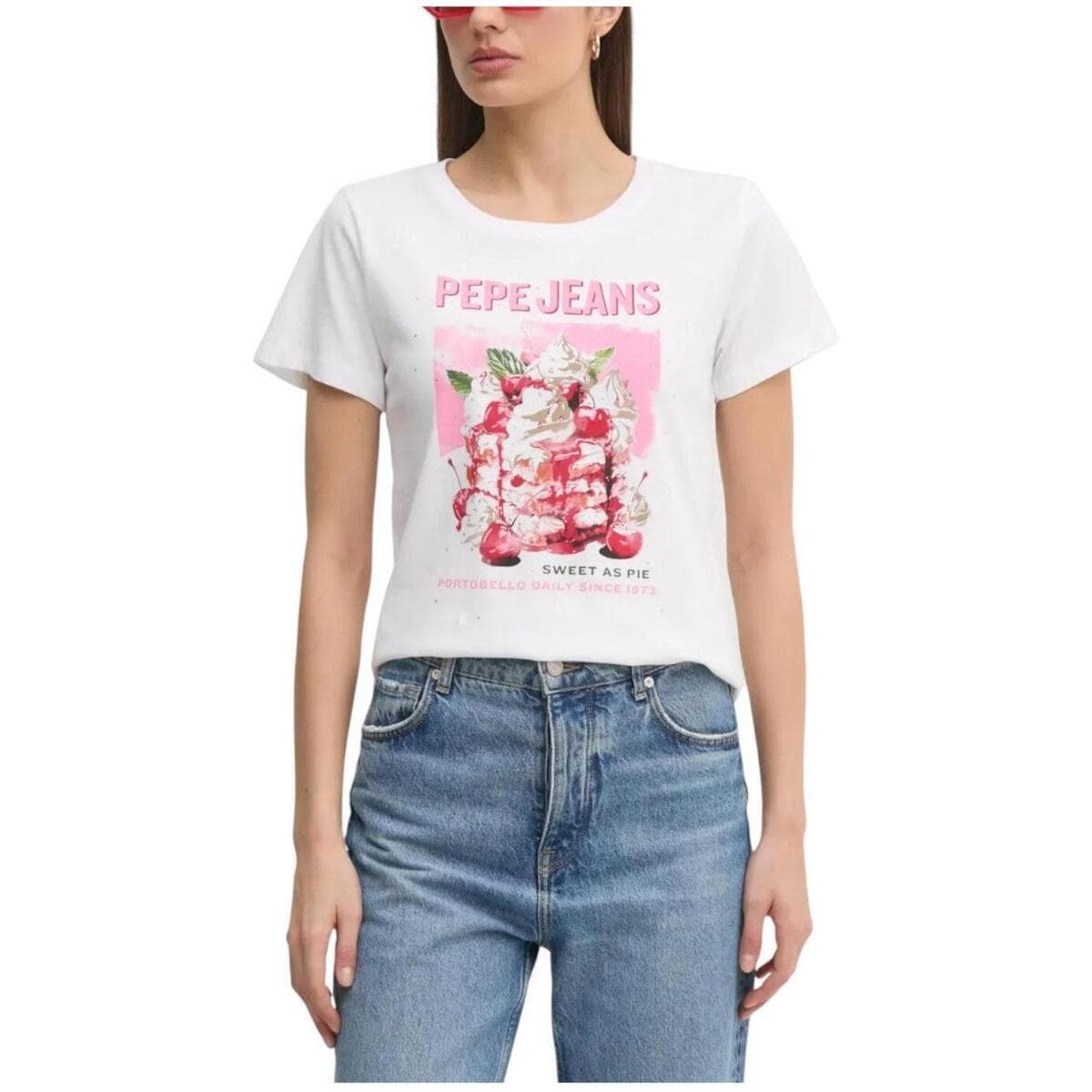 Women's T-Shirts Pepe Jeans White