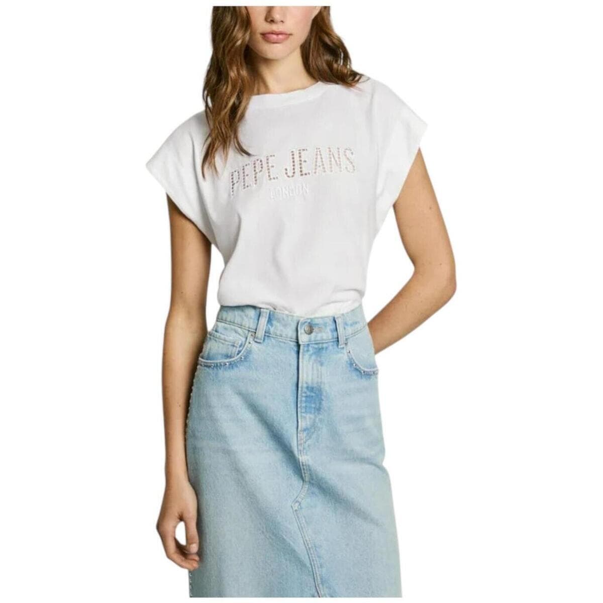 Women's T-Shirts Pepe Jeans White