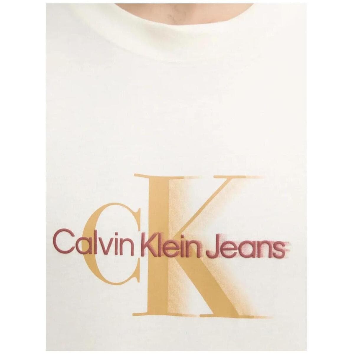 Men's T-Shirts Calvin Klein Beige