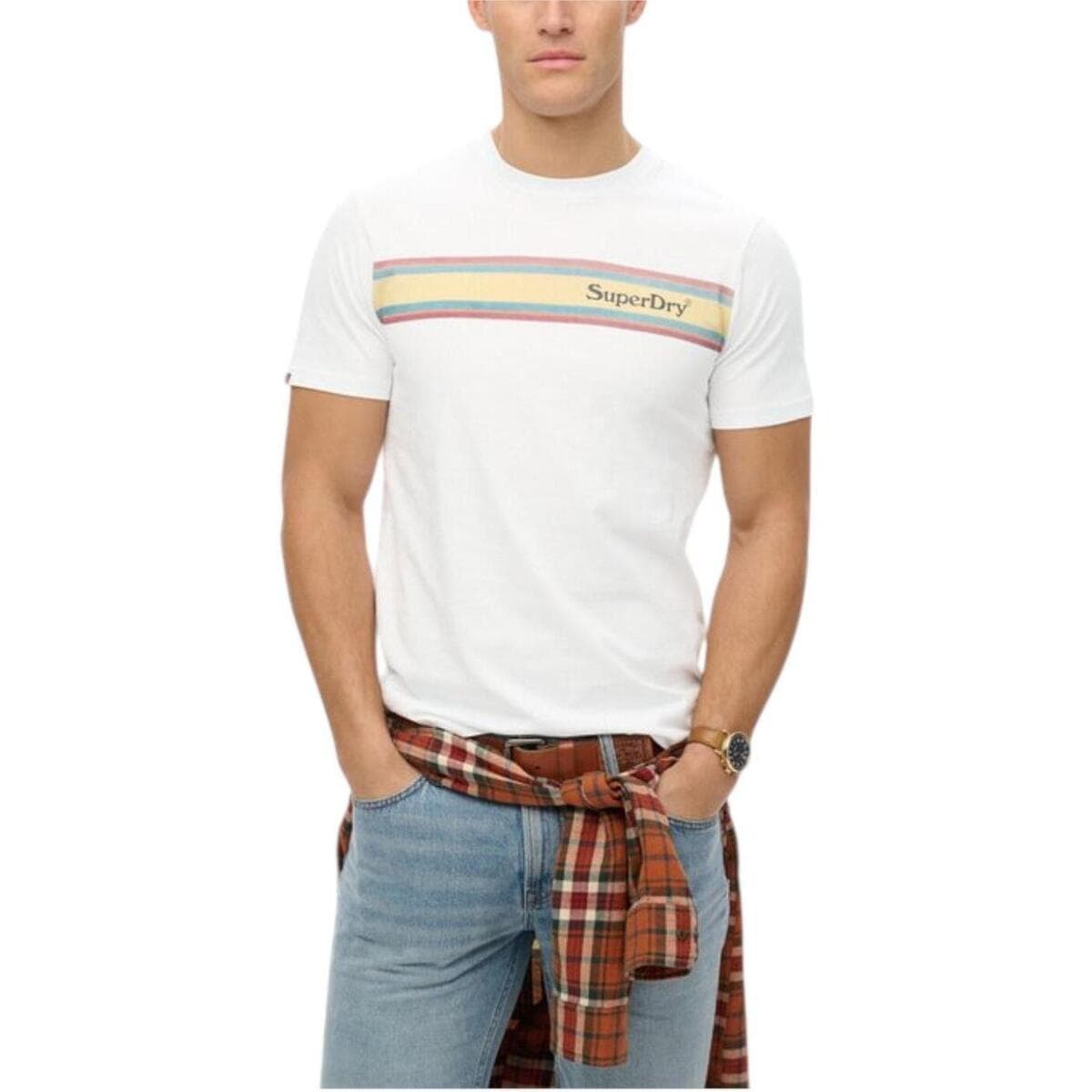 Men's T-Shirts Superdry White