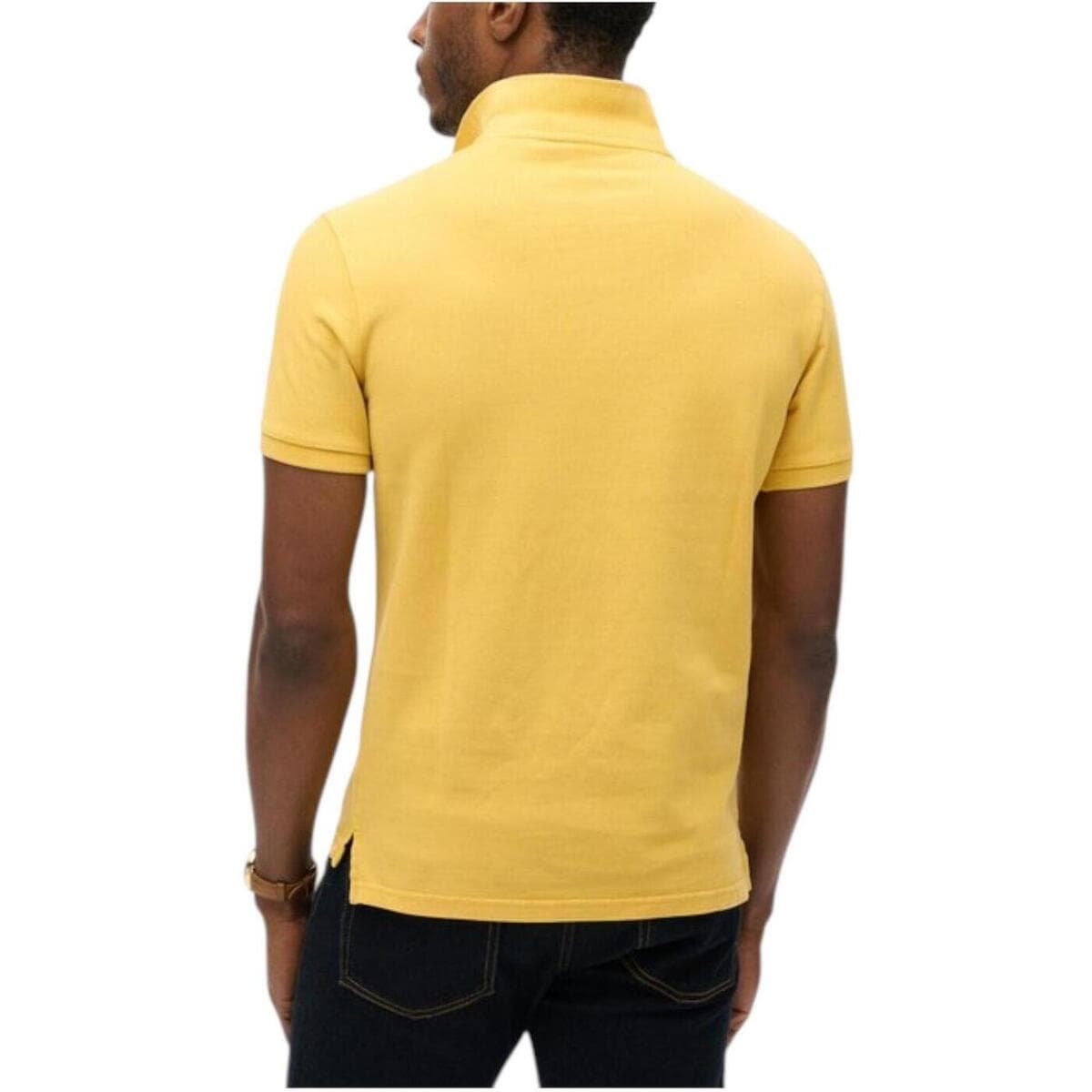 Men's Polo Shirts Superdry Yellow