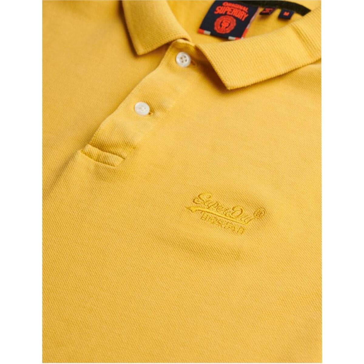 Men's Polo Shirts Superdry Yellow
