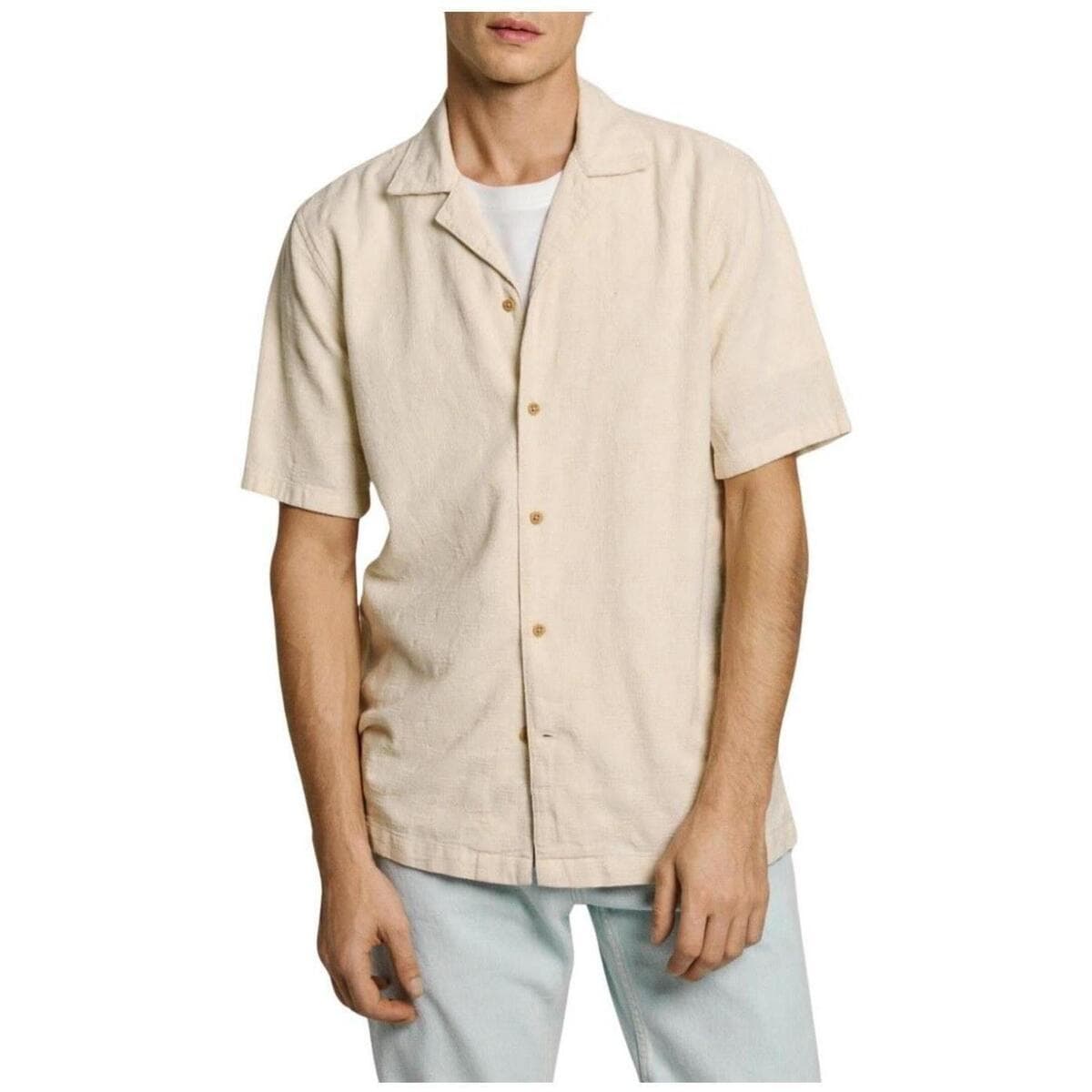 Men's Shirts Pepe Jeans Beige
