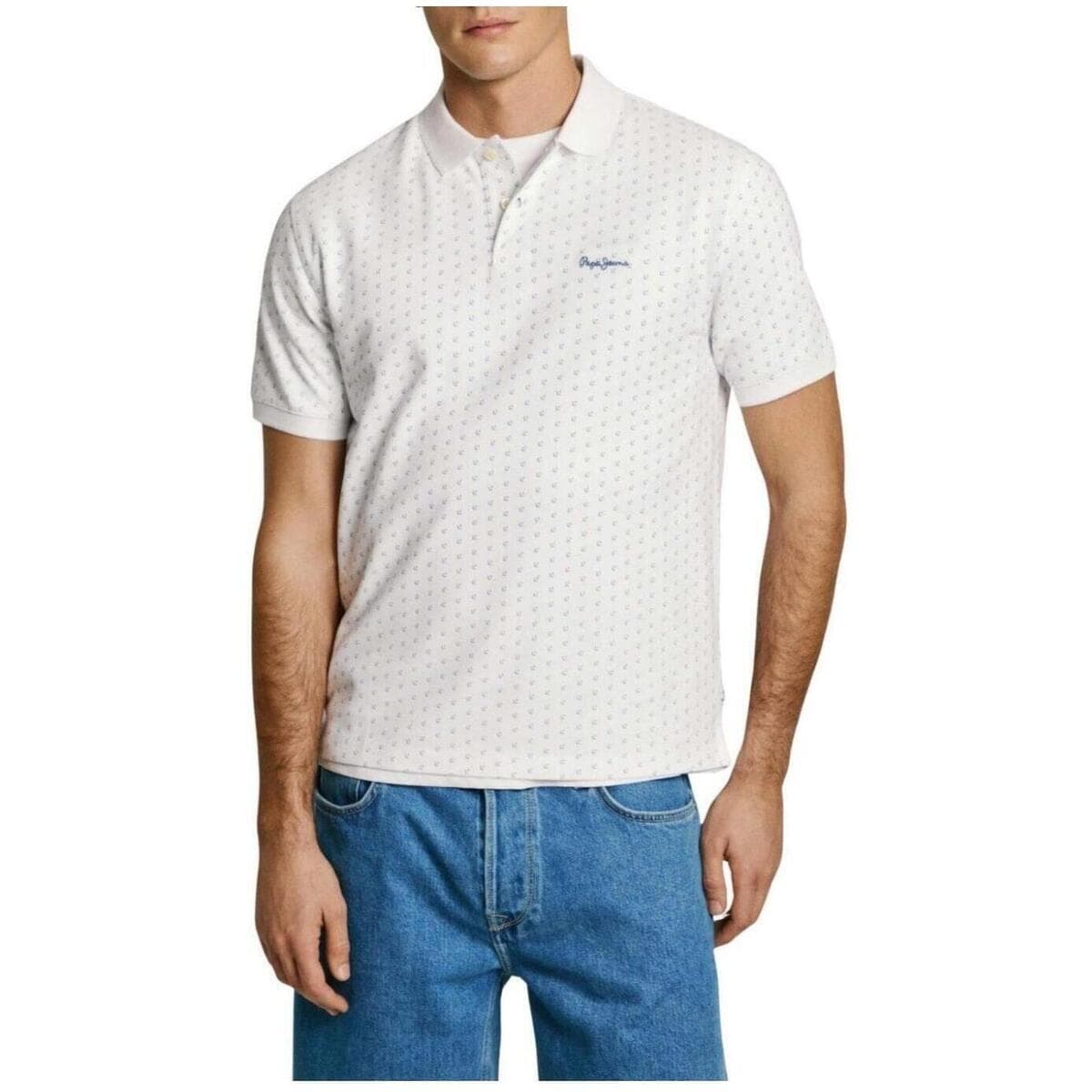 Men's Polo Shirts Pepe Jeans White