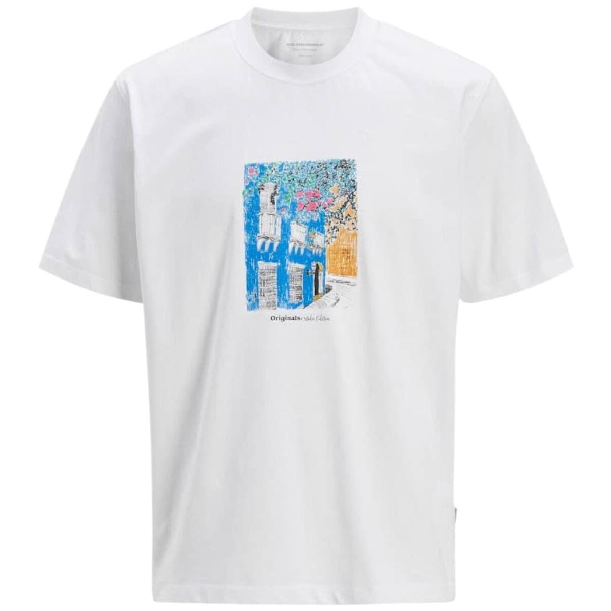 T-shirt με κοντά μανίκια Jack & Jones 12273494 brightwhite