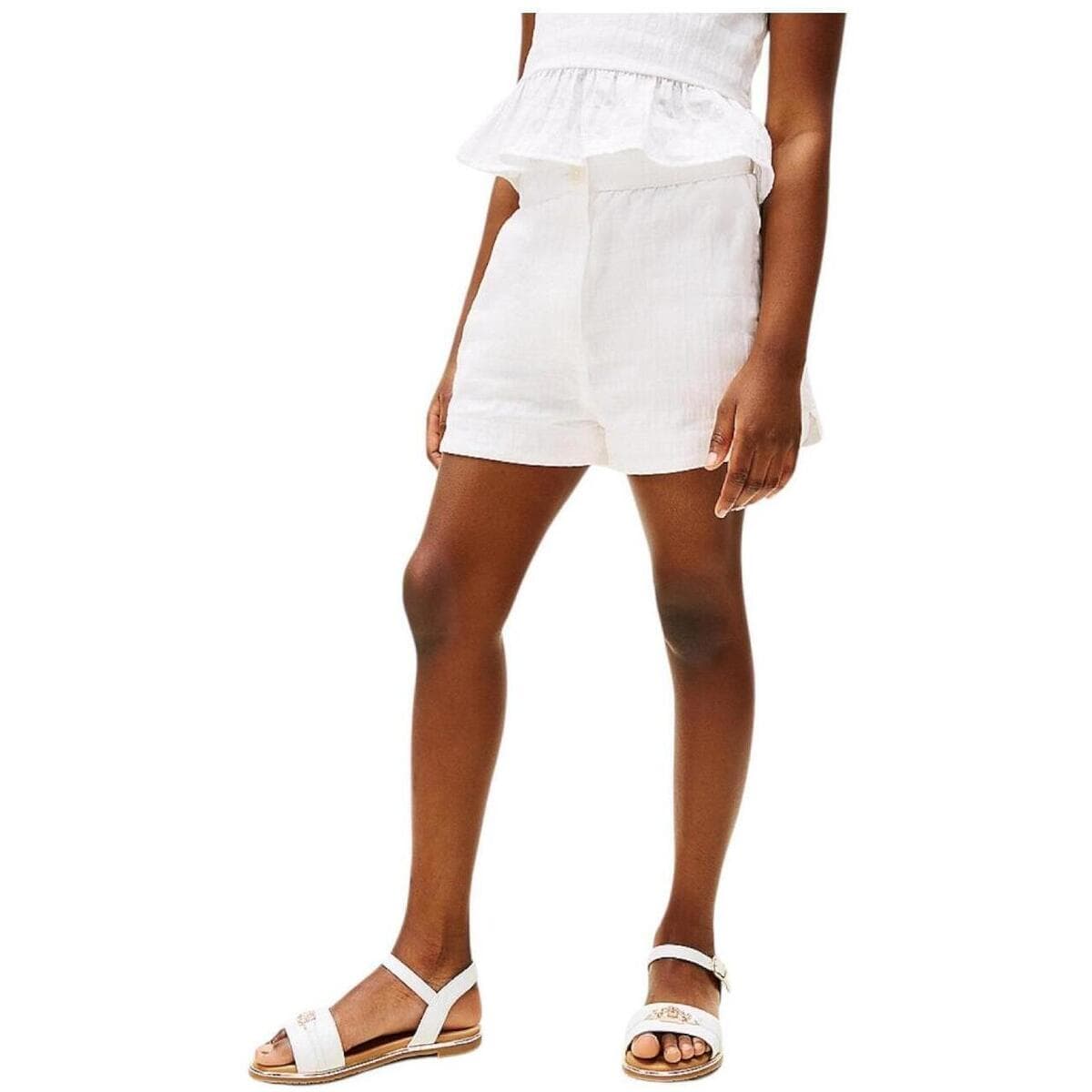Girls' Shorts Tommy Hilfiger White