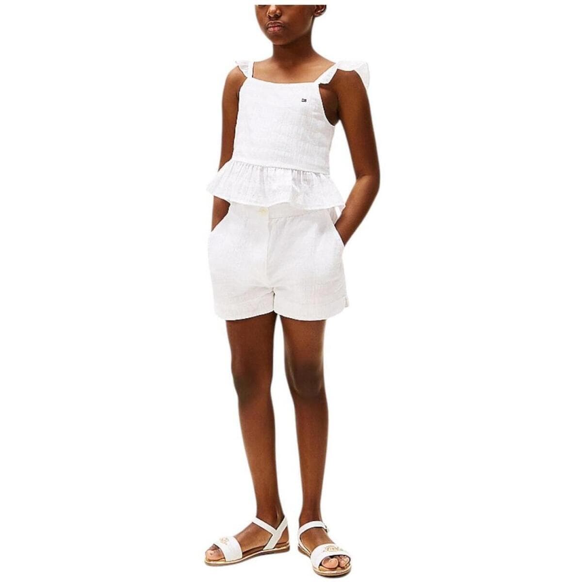 Girls' Shorts Tommy Hilfiger White