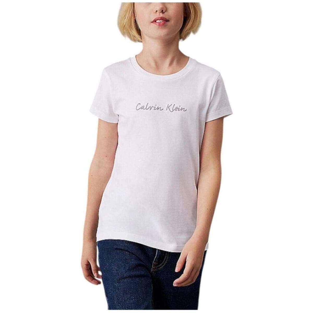 Girls' T-Shirts Calvin Klein White