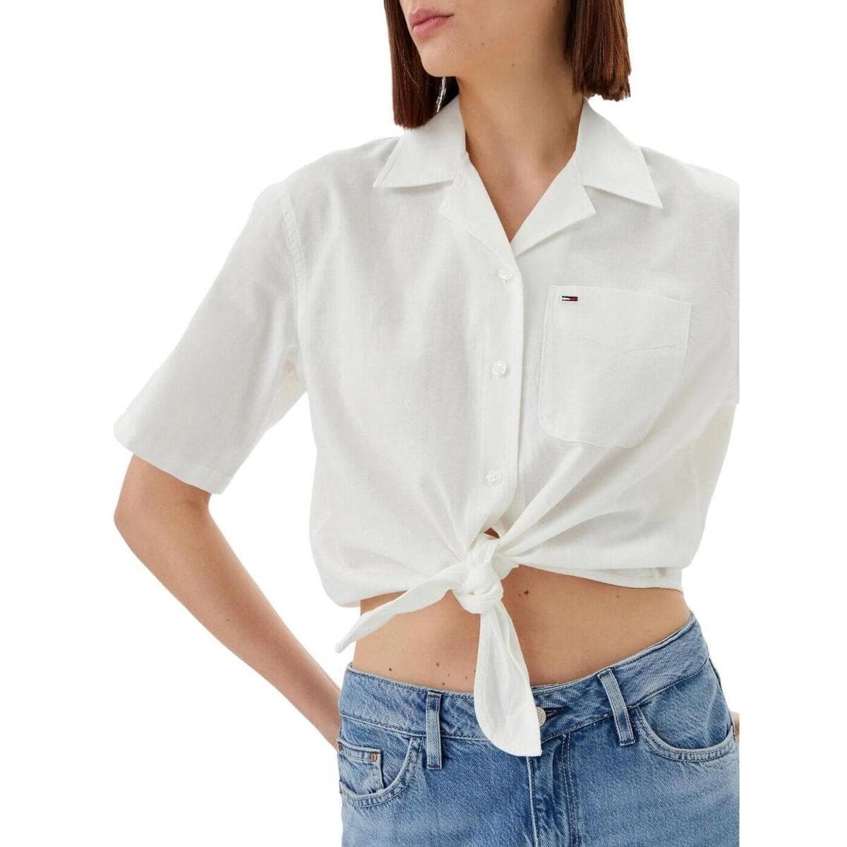 Women's T-Shirts Tommy Hilfiger White