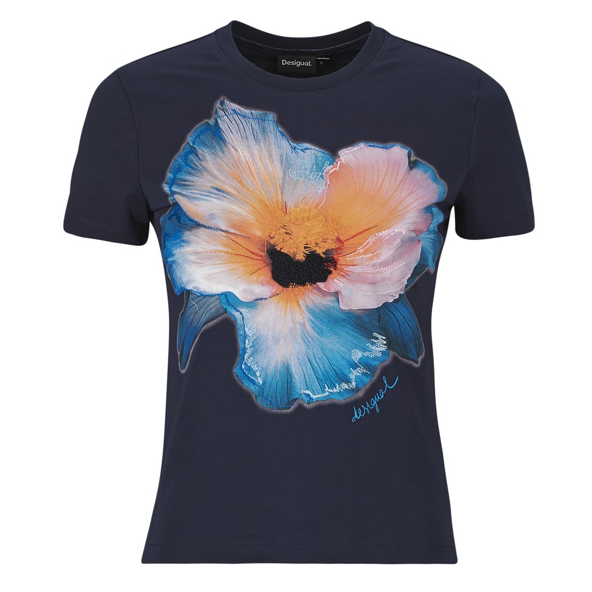 Women's T-Shirts Desigual Blue