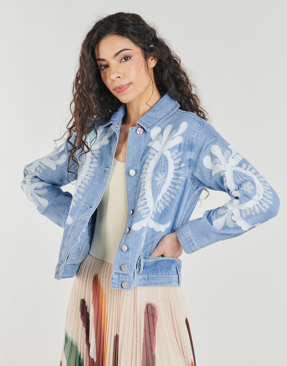 DESIGUAL CHAQ_BORDER ΜΠΟΥΦΑΝ ΓΥΝΑΙΚΕΙΟ 26SWED04-5053 DenimBlue