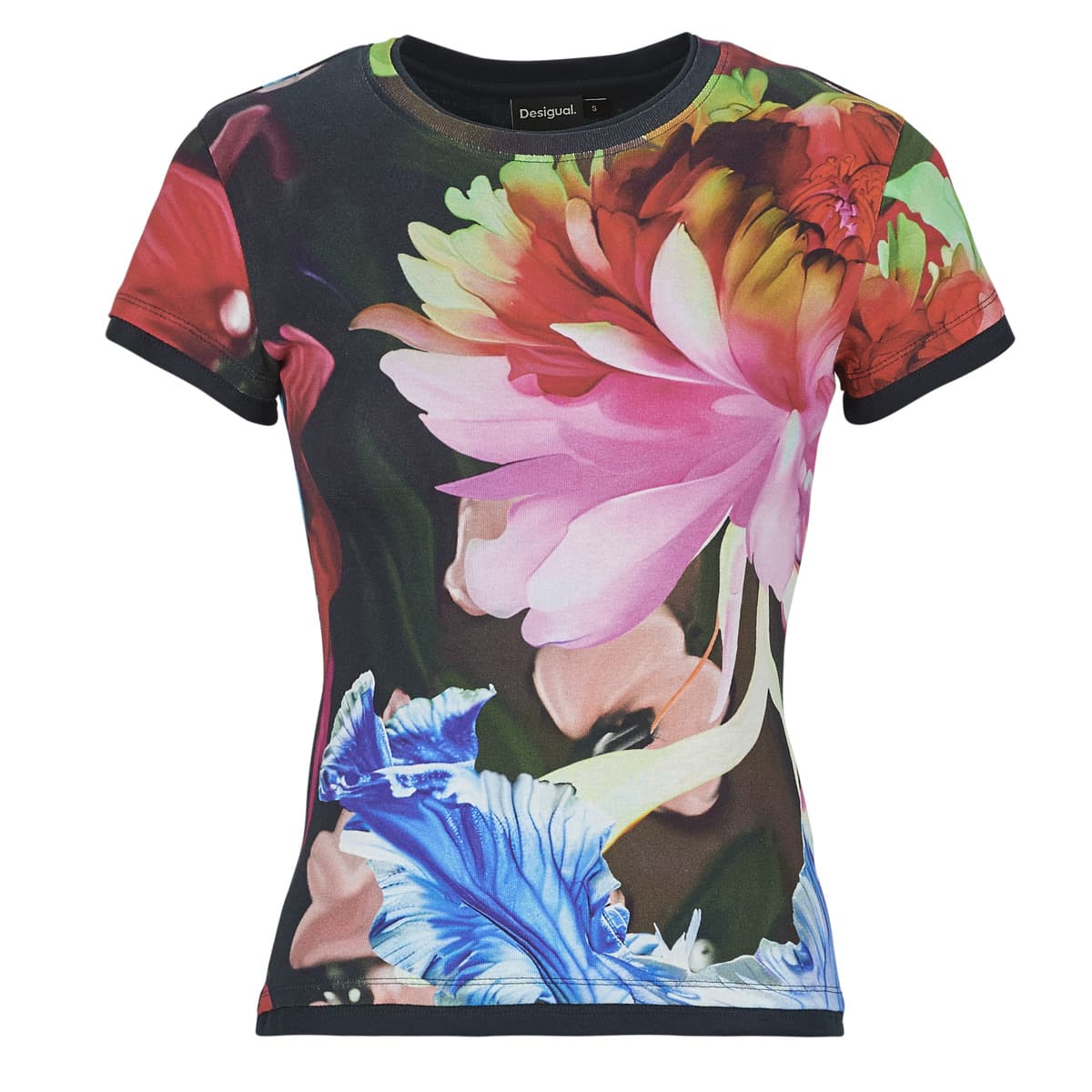 T-shirt με κοντά μανίκια Desigual MULTIFLOWERS LACROIX