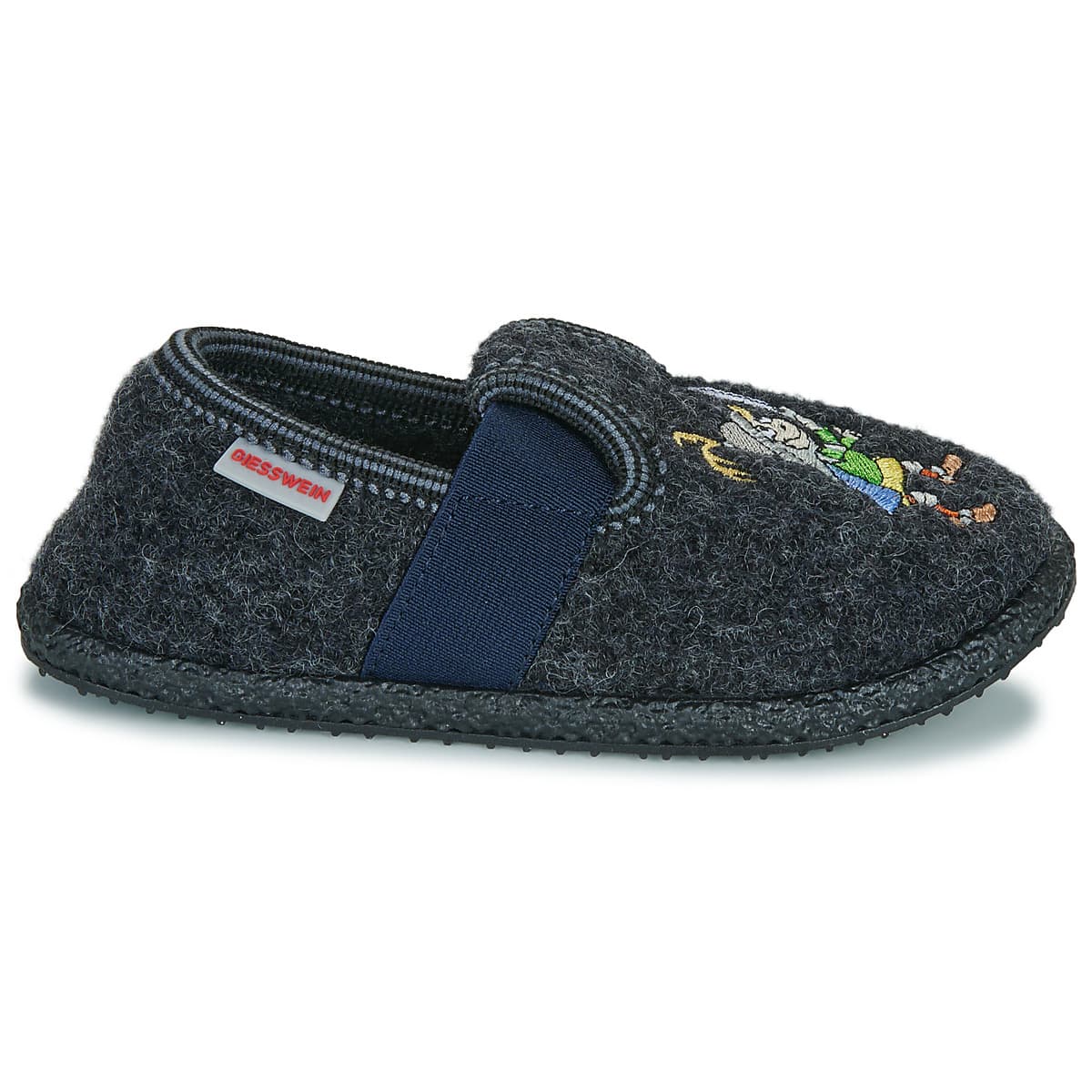 Boys' House Slippers Giesswein Gray