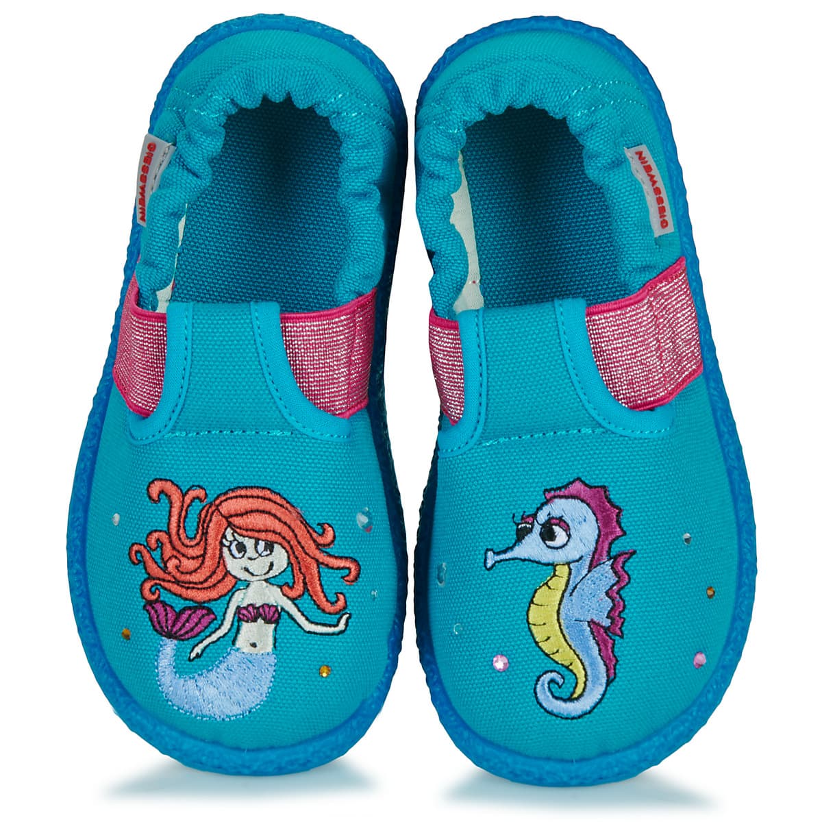 Girls' House Slippers Giesswein Blue