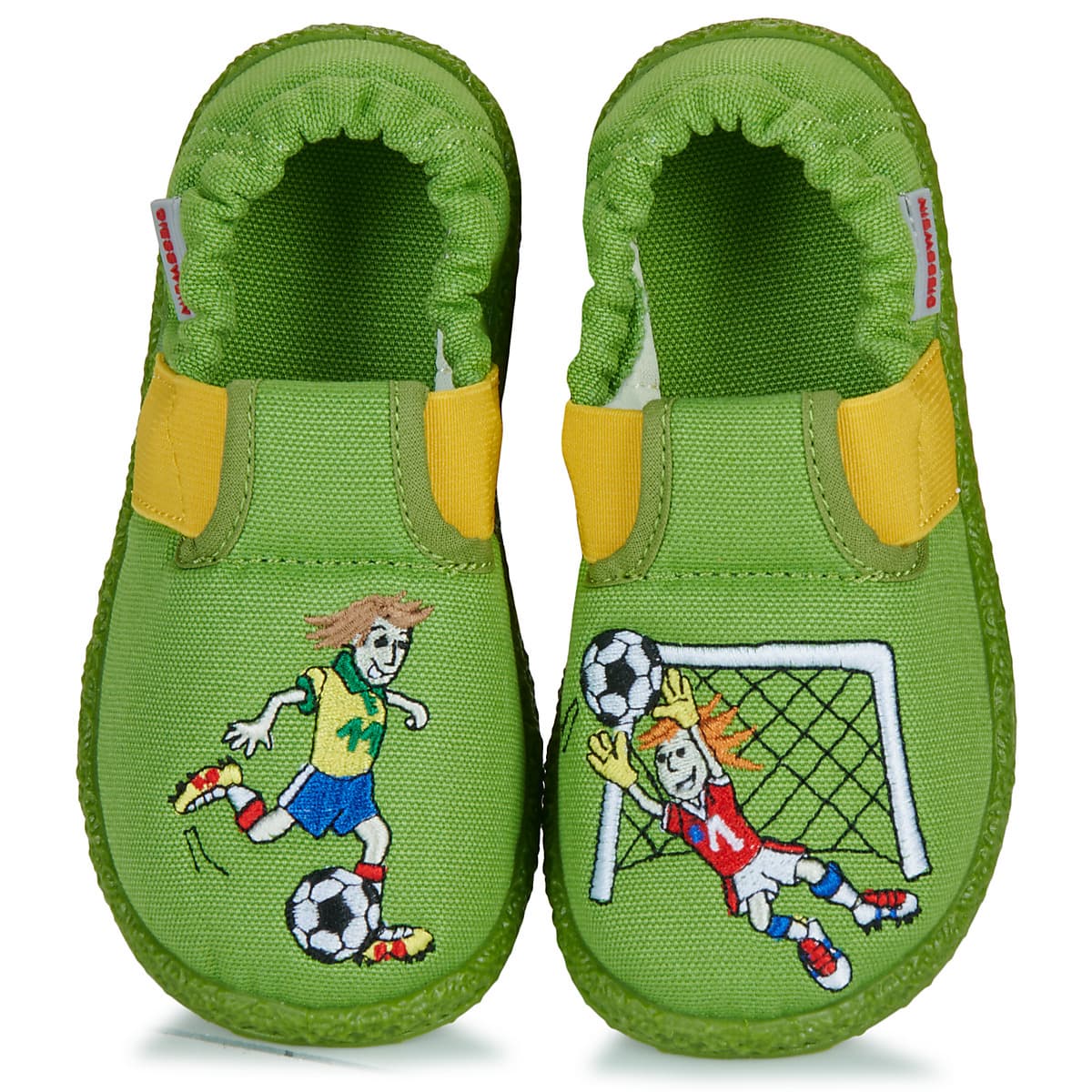 Boys' House Slippers Giesswein Green