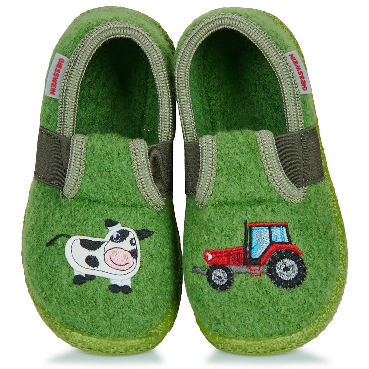 Boys' House Slippers Giesswein Green