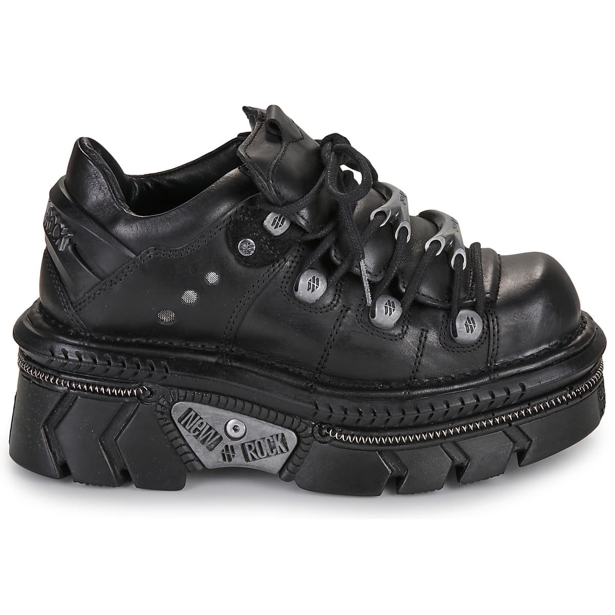 Women's Derby Shoes New Rock Black