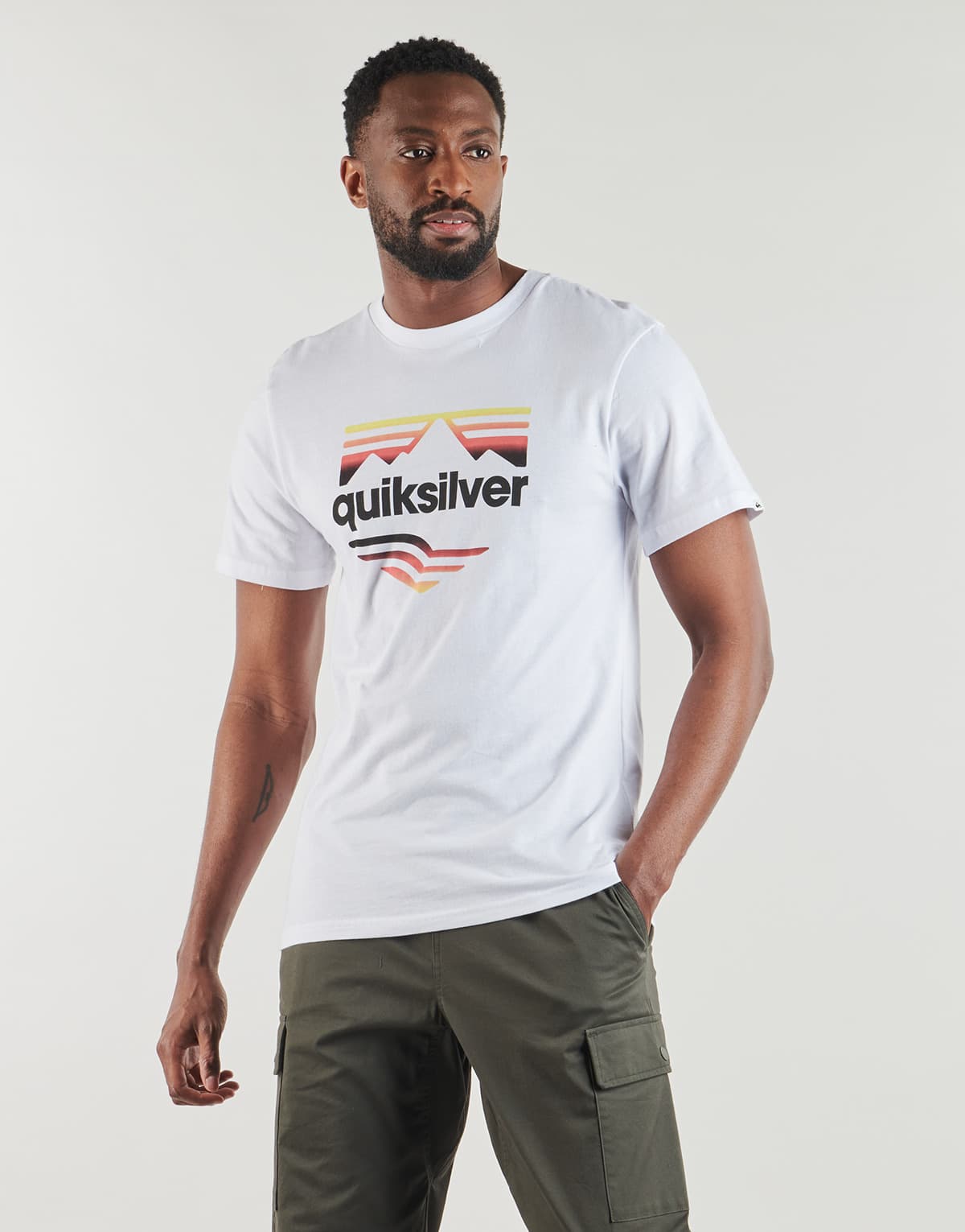 Men's T-Shirts Quiksilver White