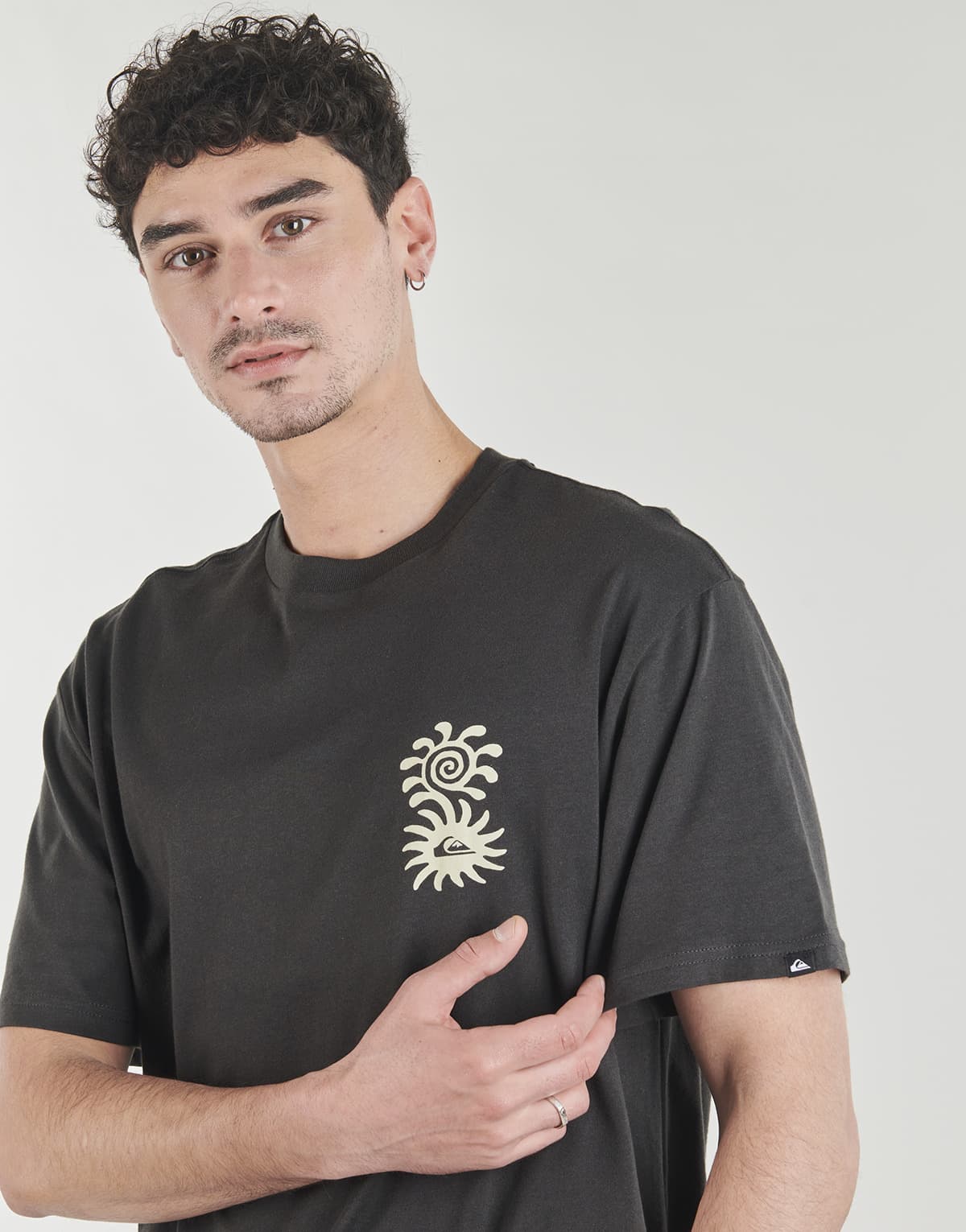 Men's T-Shirts Quiksilver Brown