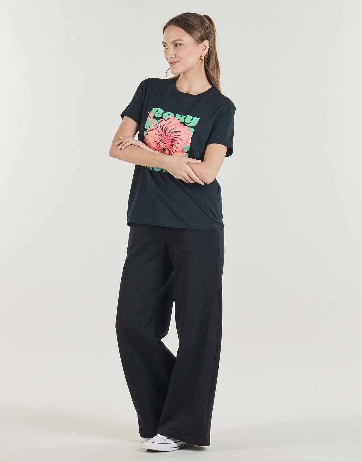 Women's T-Shirts Roxy Black