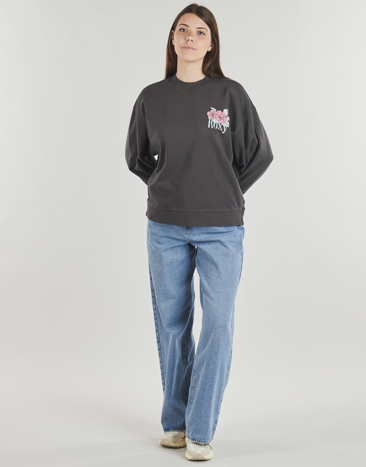 Women's Sports T-Shirts Roxy Gray