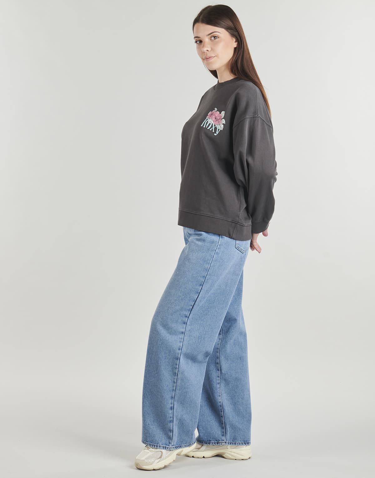 Women's Sports T-Shirts Roxy Gray