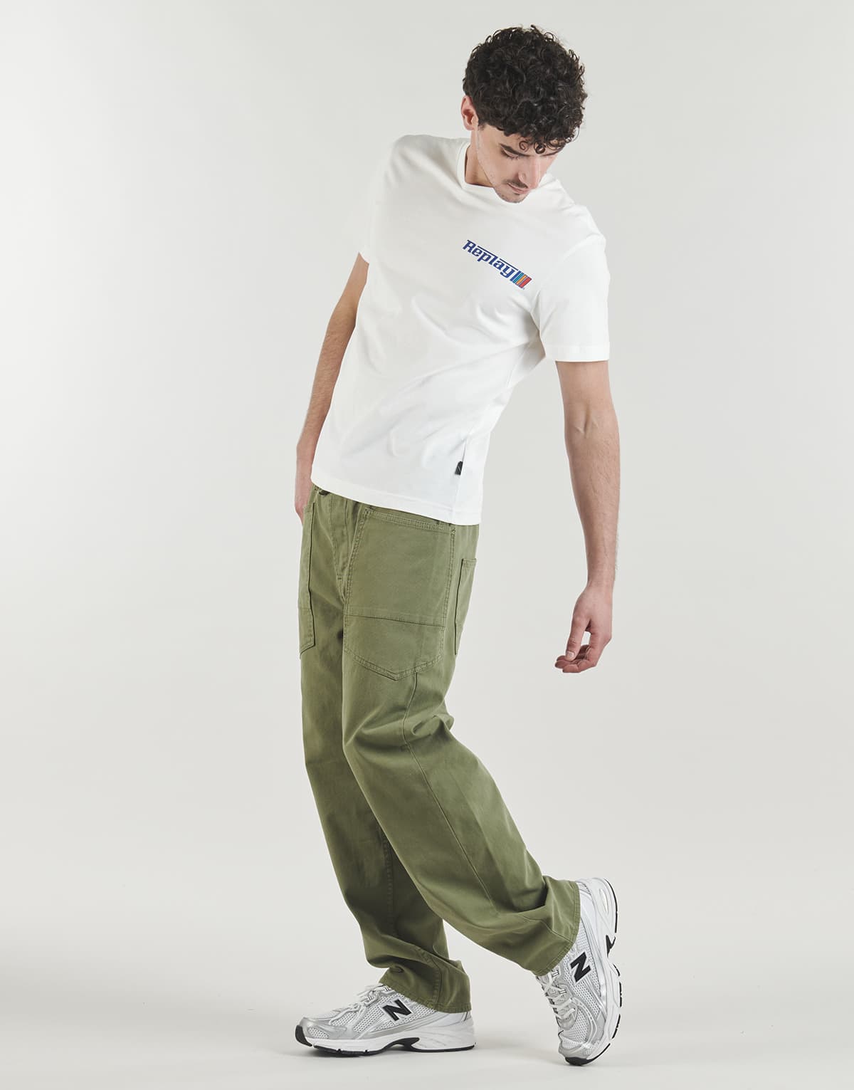 Men's T-Shirts Replay White