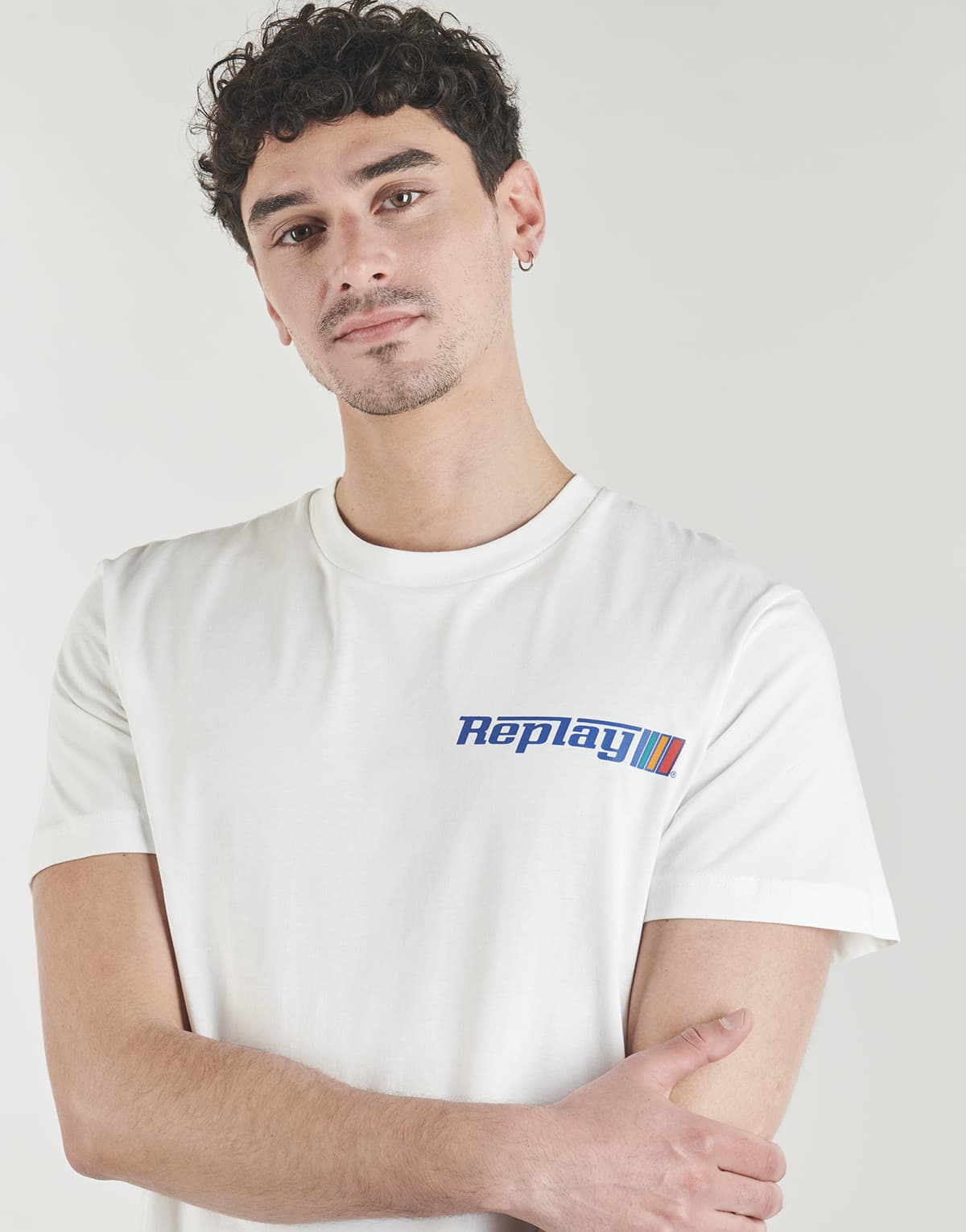 Men's T-Shirts Replay White
