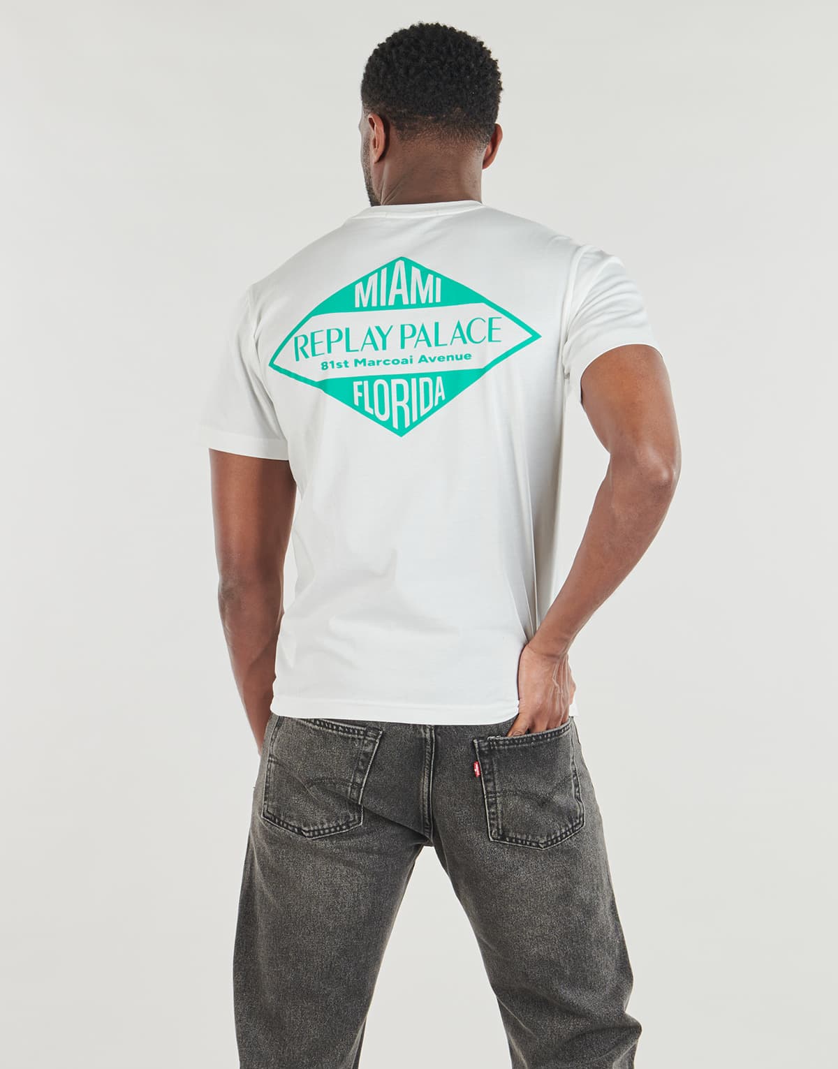 Men's T-Shirts Replay White