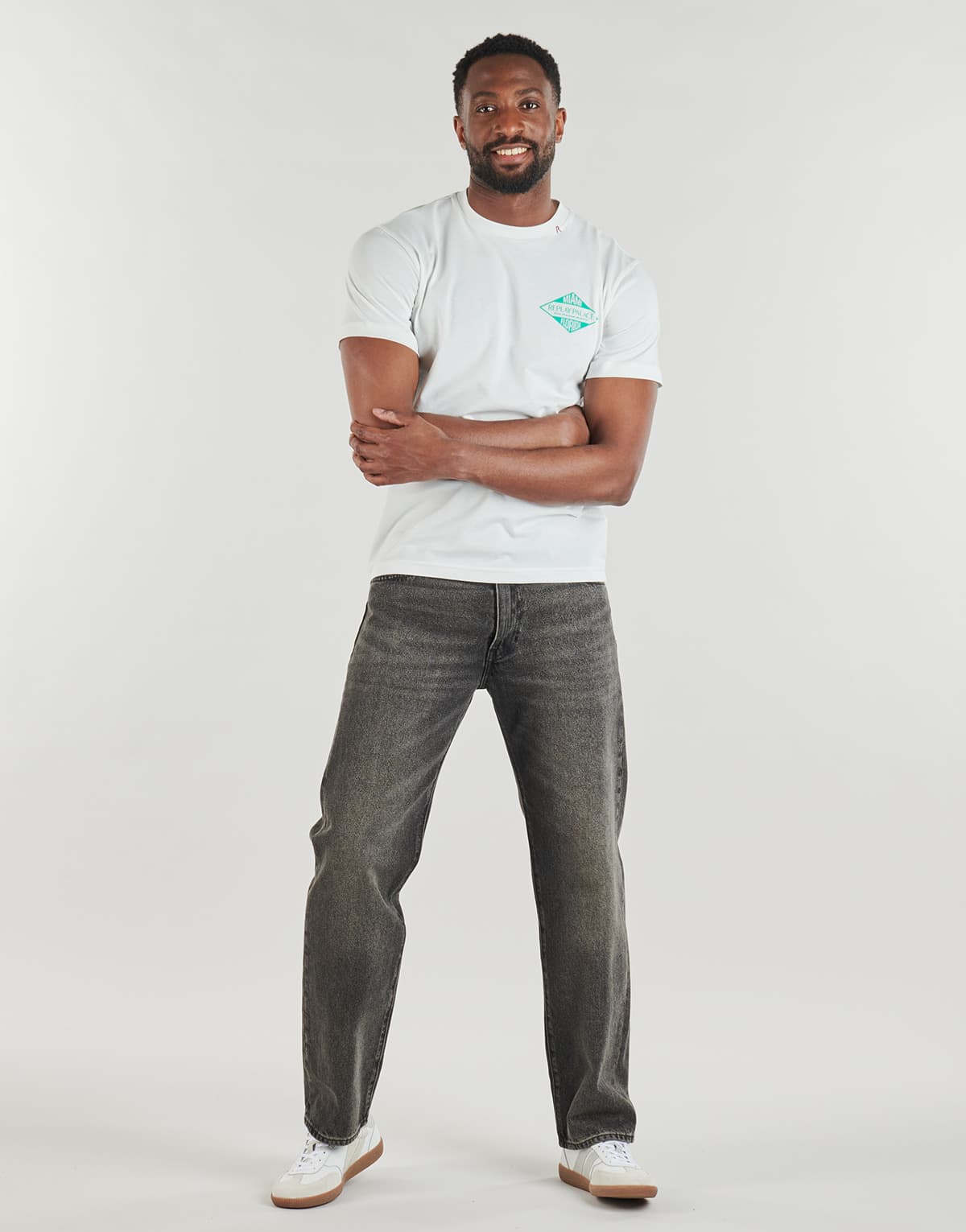 Men's T-Shirts Replay White