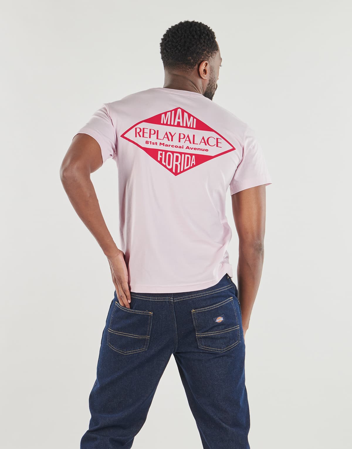 Men's T-Shirts Replay Pink