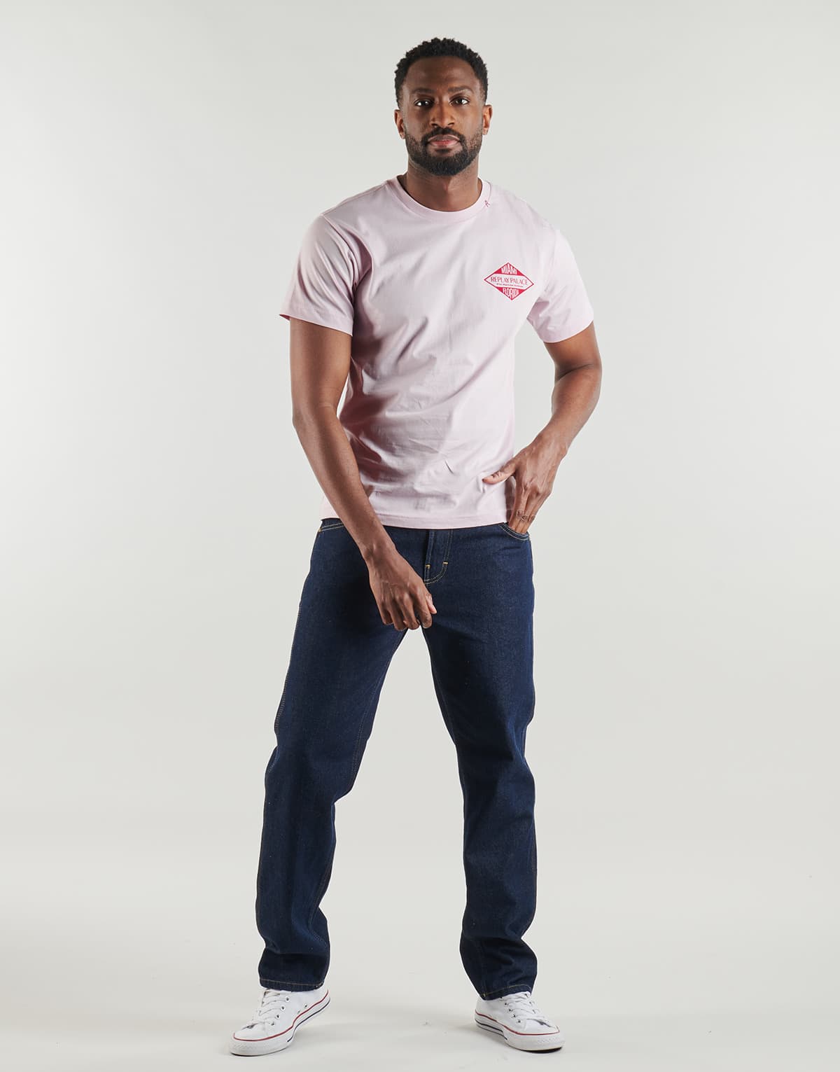 Men's T-Shirts Replay Pink
