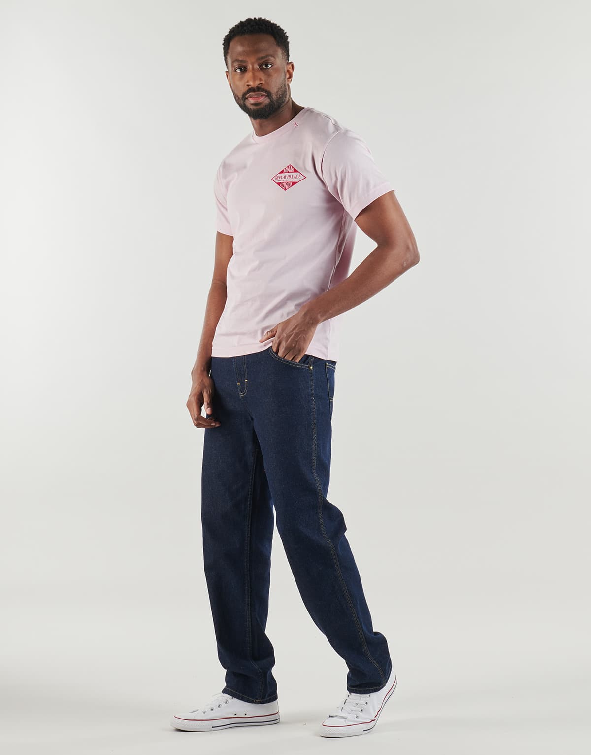 Men's T-Shirts Replay Pink