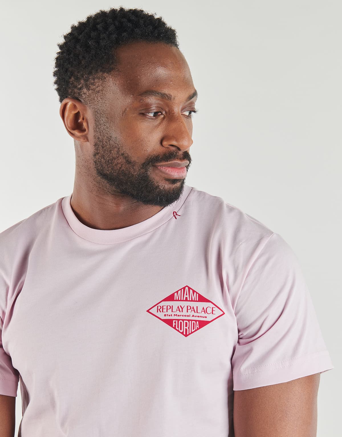 Men's T-Shirts Replay Pink