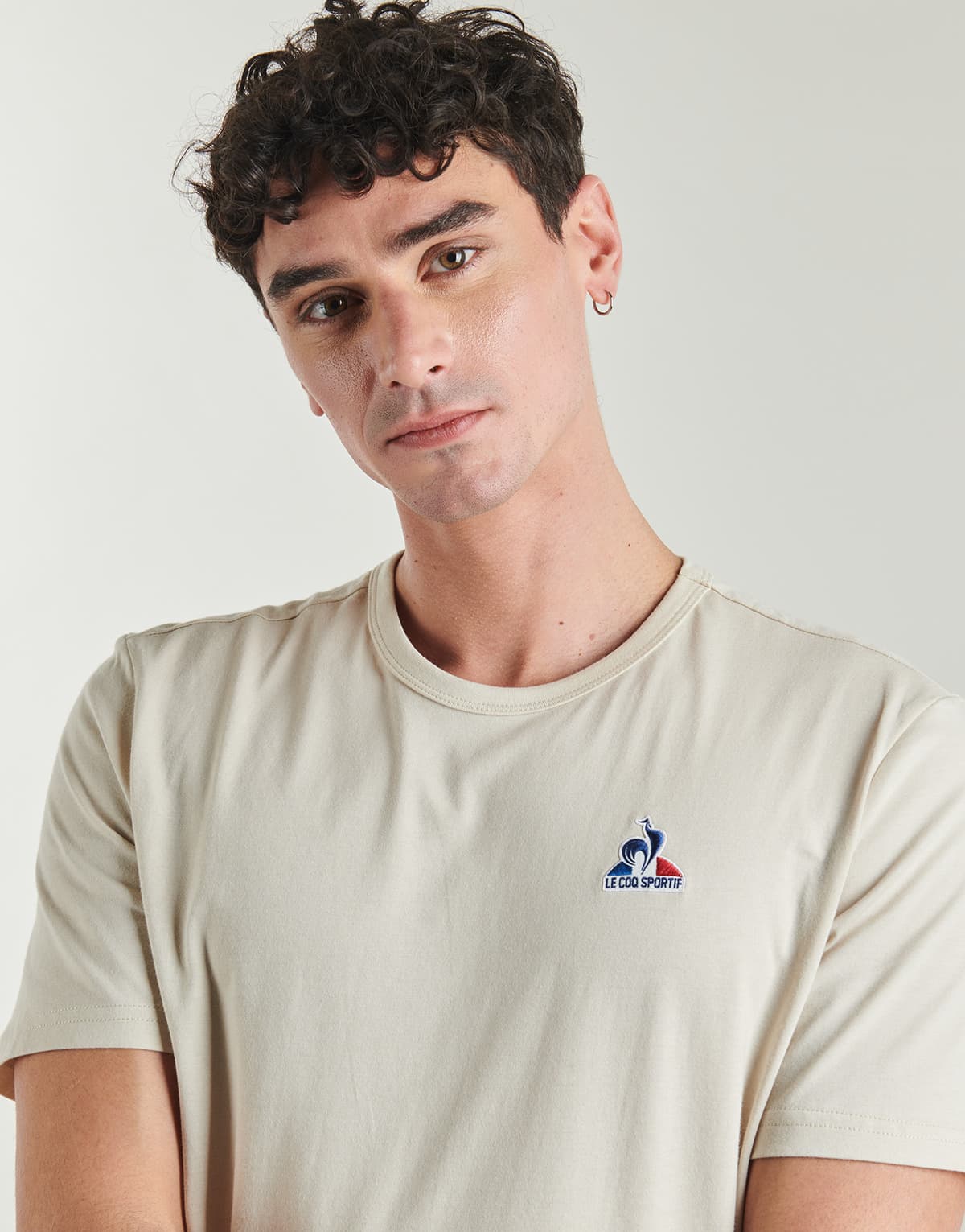 Men's Sports T-Shirts Le Coq Sportif Beige