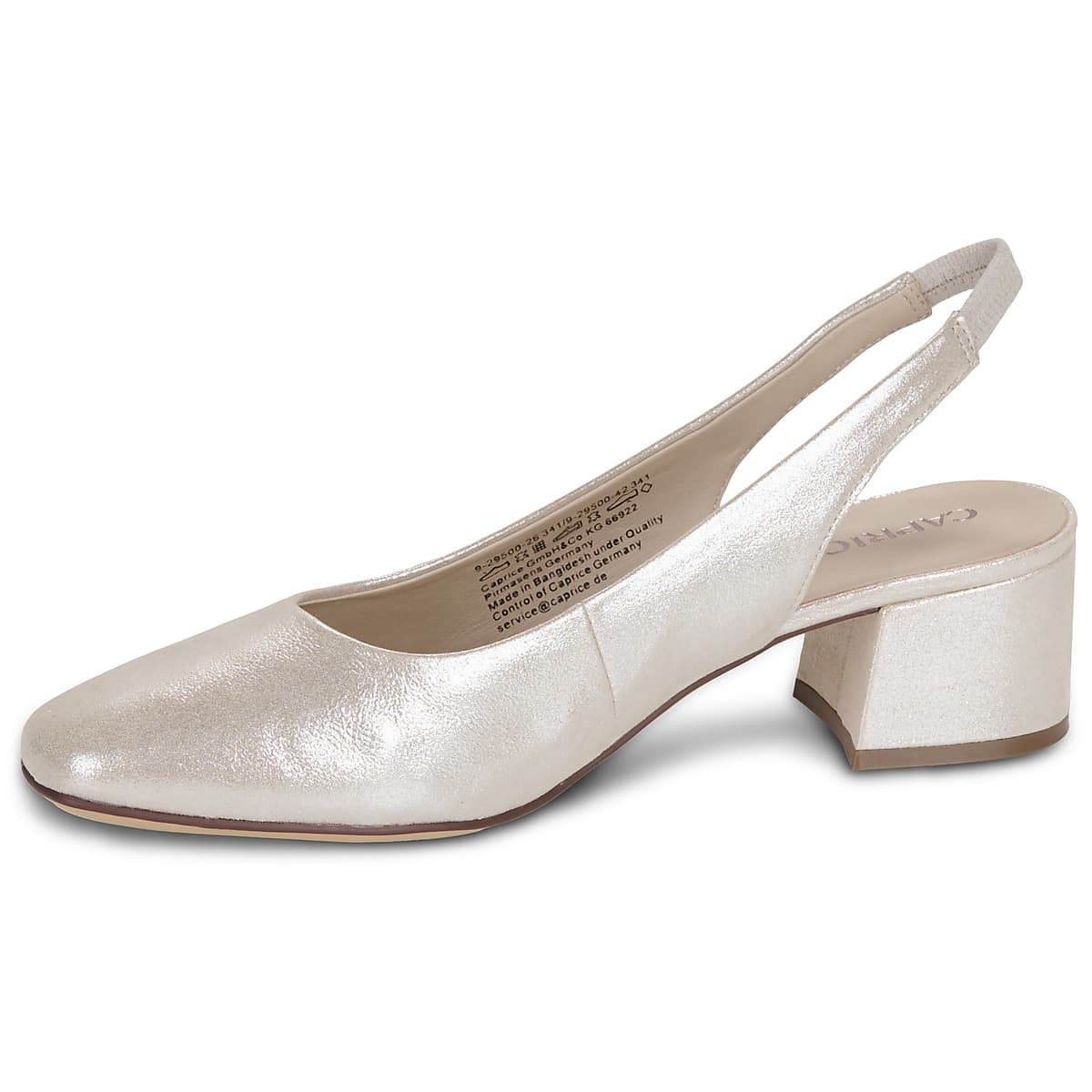 Women's Ballet Flats Caprice Silver