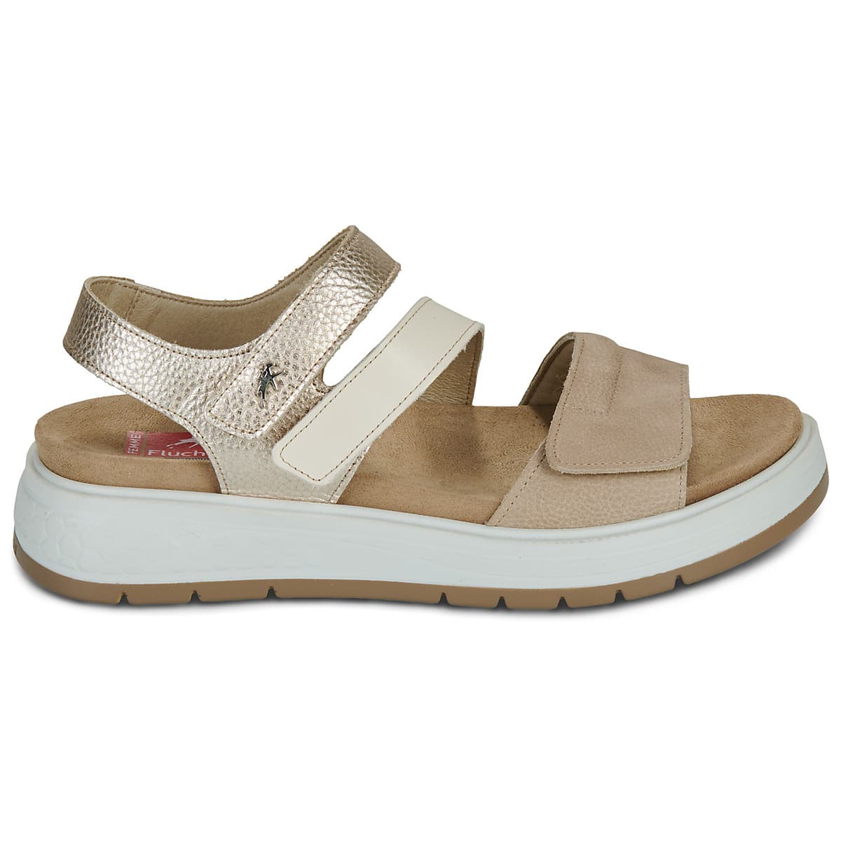 Women's Platforms Fluchos Beige