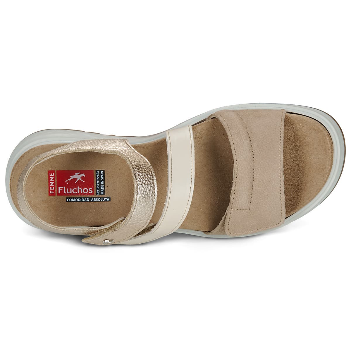 Women's Platforms Fluchos Beige