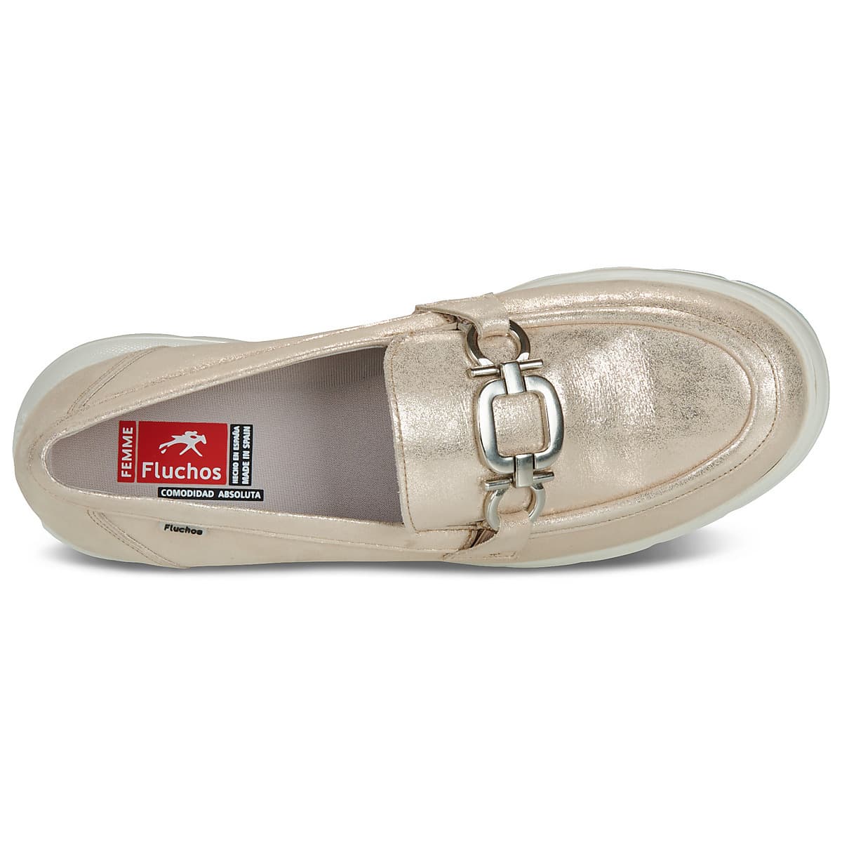 Women's Loafers Fluchos Gold