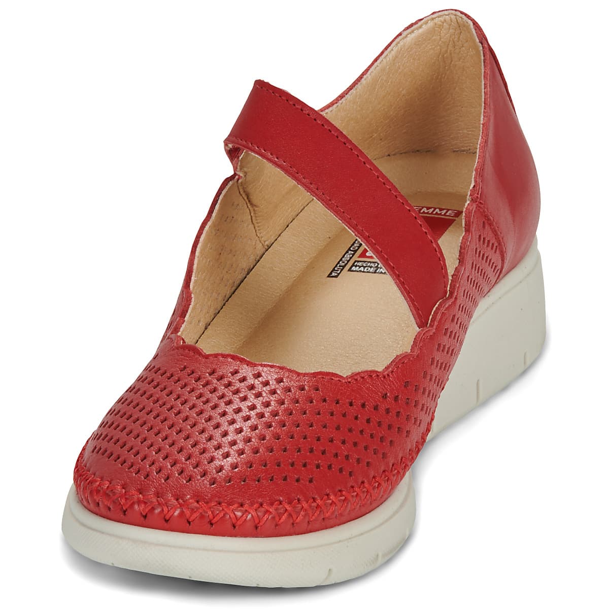 Women's Ballet Flats Fluchos Red